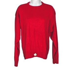 Sweetree Red 100% Acrylic Nomelle Knit Sweater Size 44 Made in USA vintage 80's